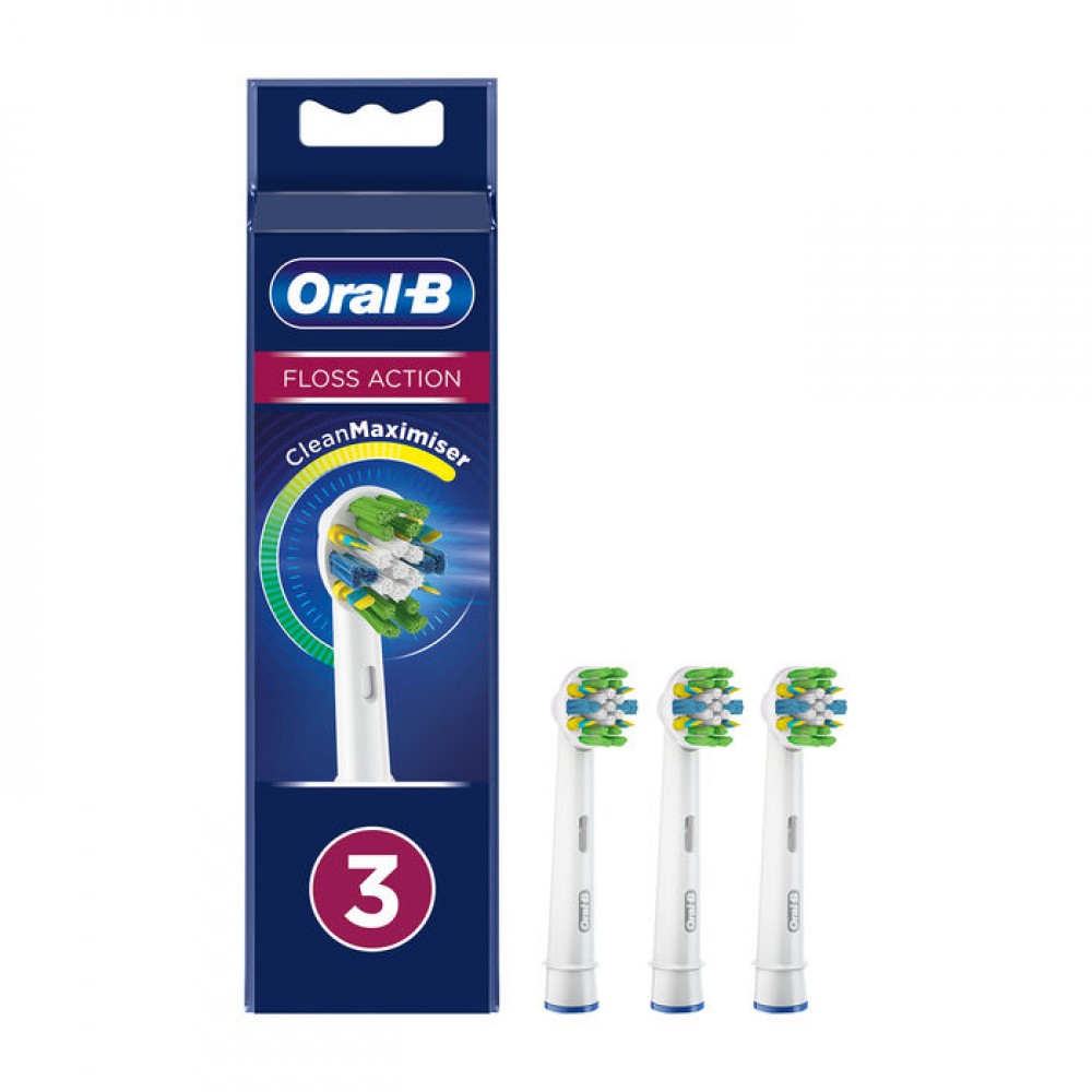 ORAL-B Testine di Ricambio EB25 Floss Action 3 pezzi